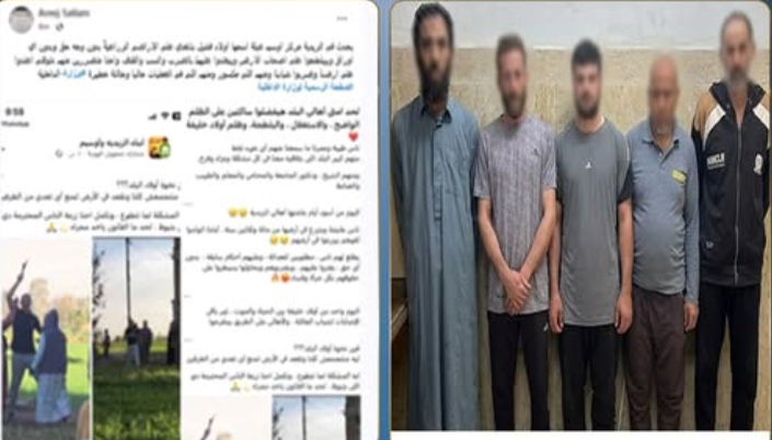 ضبط 5 أشخاص لاتهامهم بالاستيلاء على أرض زراعية وإتلاف محصول وسرقة أدوات بالجيزة